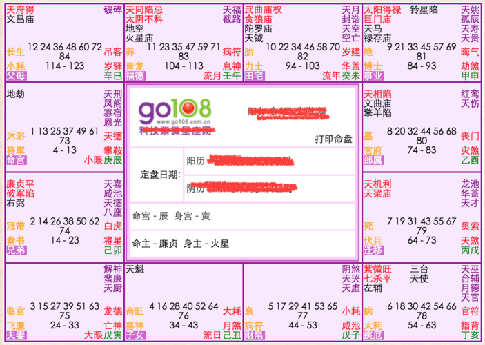 解读八字紫薇命盘免费版，揭秘命运密码