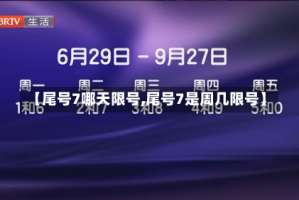 【尾号7哪天限号,尾号7是周几限号】