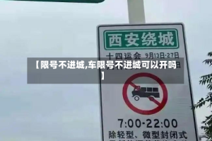 【限号不进城,车限号不进城可以开吗】
