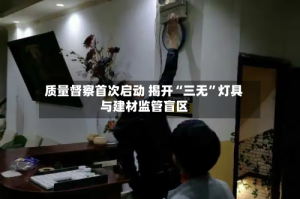 质量督察首次启动 揭开“三无”灯具与建材监管盲区