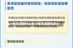9号天津限什么号/9号天津限号多少