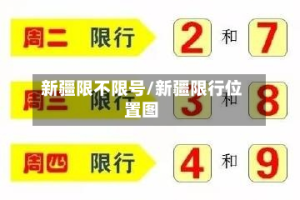 新疆限不限号/新疆限行位置图
