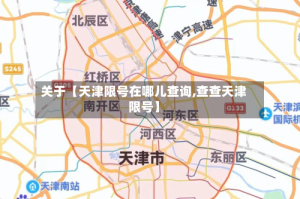 关于【天津限号在哪儿查询,查查天津限号】
