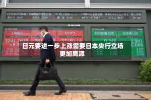 日元要进一步上涨需要日本央行立场更加鹰派