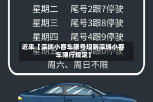近来【深圳小客车限号规则深圳小客车限行规定】