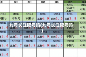 九号长江限号吗(九号长江限号吗)