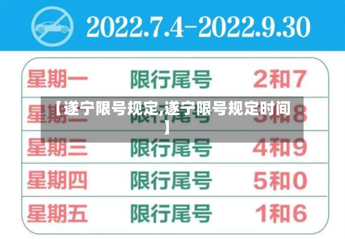 【遂宁限号规定,遂宁限号规定时间】-第2张图片