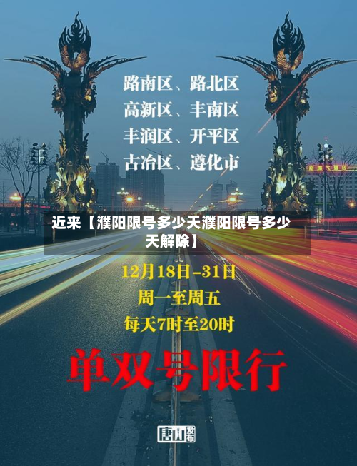 近来【濮阳限号多少天濮阳限号多少天解除】-第1张图片