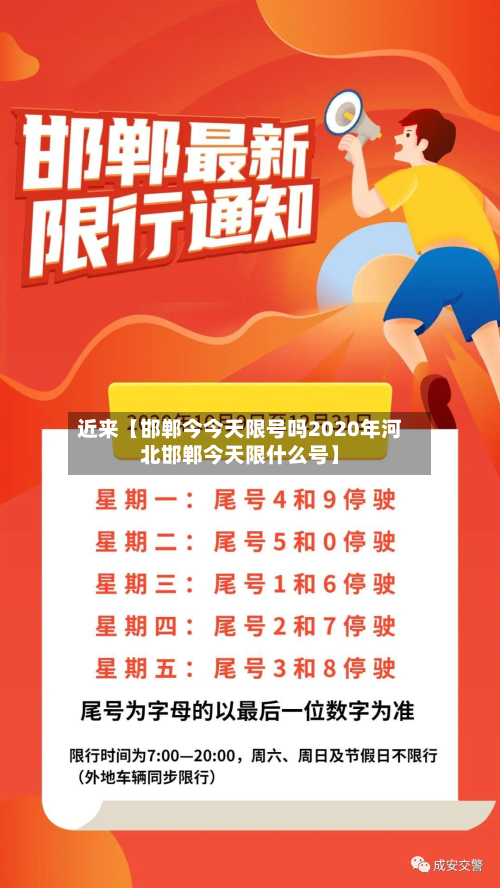 近来【邯郸今今天限号吗2020年河北邯郸今天限什么号】-第1张图片