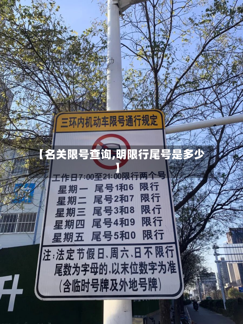 【名关限号查询,明限行尾号是多少】-第2张图片