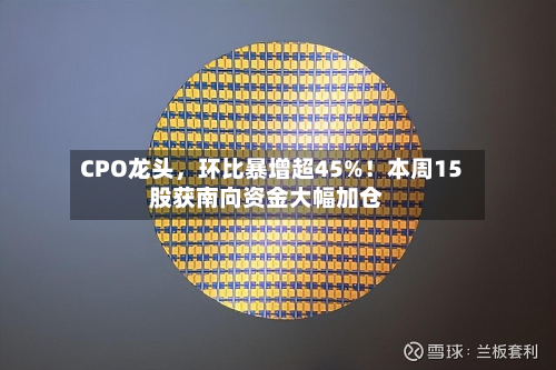CPO龙头，环比暴增超45%！本周15股获南向资金大幅加仓-第1张图片