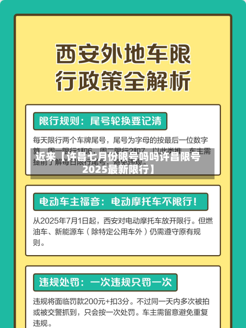 近来【许昌七月份限号吗吗许昌限号2025最新限行】-第1张图片