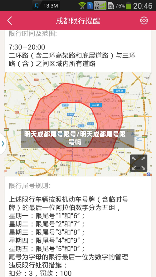 明天成都尾号限号/明天成都尾号限号吗-第2张图片