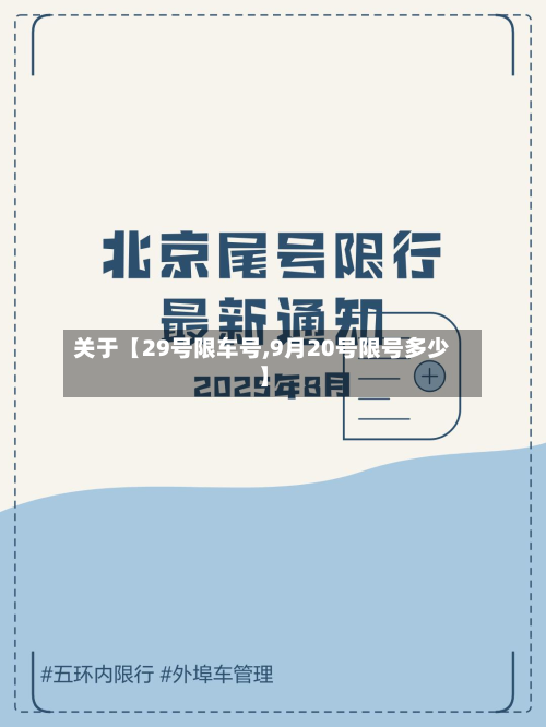 关于【29号限车号,9月20号限号多少】-第2张图片