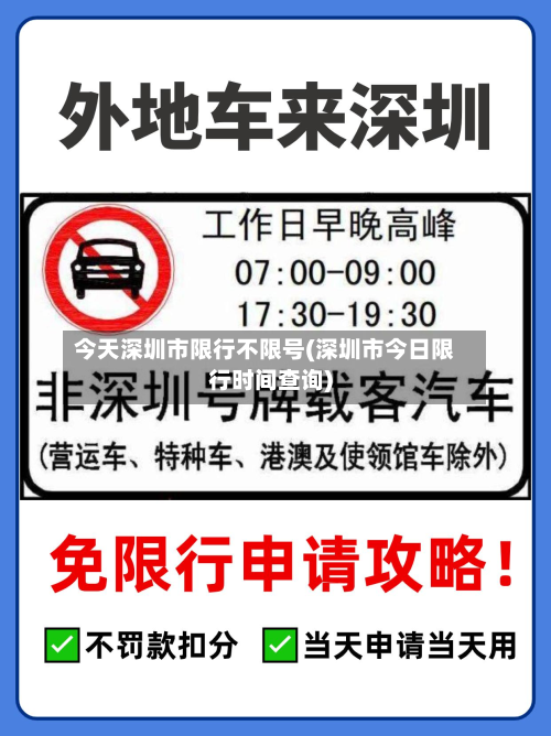 今天深圳市限行不限号(深圳市今日限行时间查询)-第1张图片
