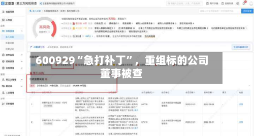 600929“急打补丁”，重组标的公司董事被查-第3张图片