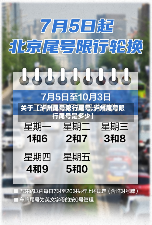 关于【泸州尾号限行尾号,泸州尾号限行尾号是多少】-第2张图片