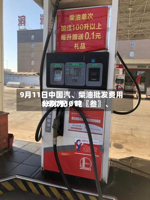 9月11日中国汽、柴油批发费用分别为1017〖叁〗、8697元／吨-第1张图片
