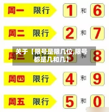 关于【限号是限几位,限号都是几和几】-第2张图片