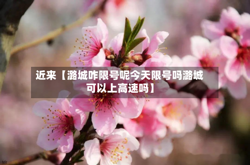 近来【潞城咋限号呢今天限号吗潞城可以上高速吗】-第3张图片