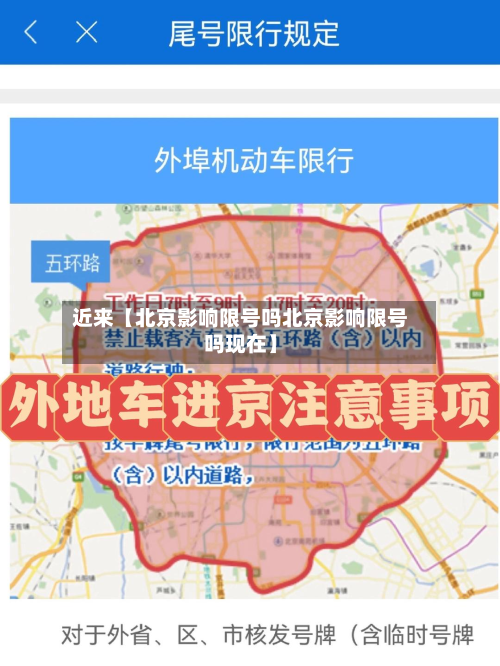 近来【北京影响限号吗北京影响限号吗现在】-第1张图片