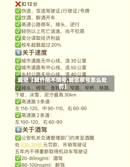 最近【城外限不限号,城区限号怎么处罚】-第2张图片
