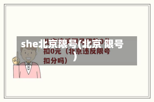 she北京限号(北京 限号)-第2张图片