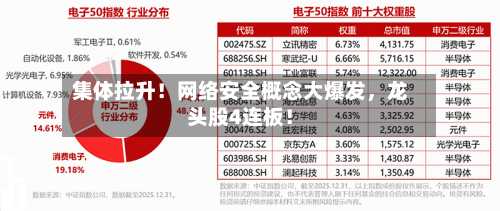 集体拉升！网络安全概念大爆发，龙头股4连板！-第1张图片