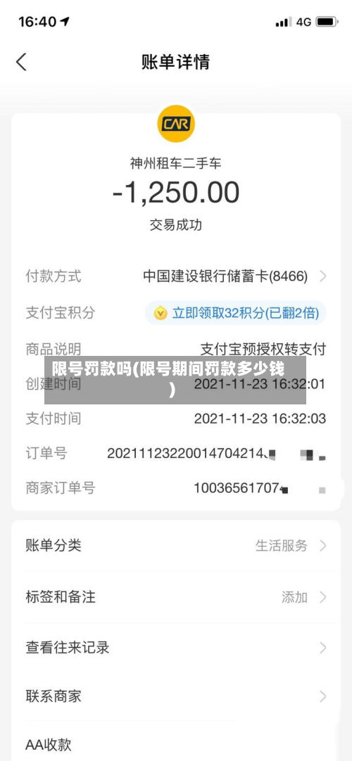 限号罚款吗(限号期间罚款多少钱)-第1张图片