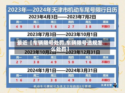 最近【车辆限号处罚,车辆限号违规怎么处罚】-第1张图片